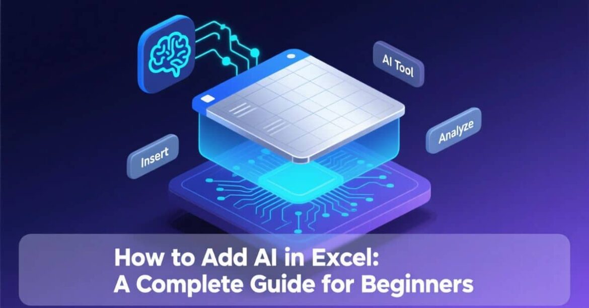 how to add ai in excel